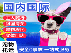 北海航空空运国际宠物托运 【国